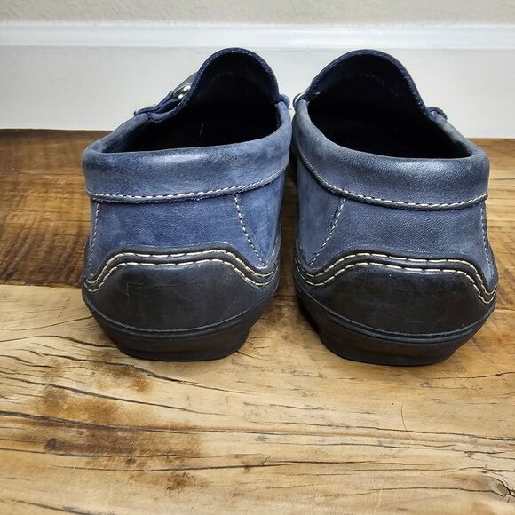 Handsewn Company Men\'s Blue Leather Horse bit Driving Loafer Size 8 1/2 M main image 9